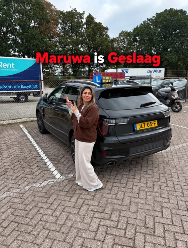 Gefeliciteerd Mariwa met het behalen van je rijbewijs! 🥳👏
Wil jij ook snel slagen en met vertrouwen rijden?
Schrijf je vandaag nog in bij Rijschool Just Do It! ✅

✔ Professionele begeleiding
✔ Duidelijke uitleg
✔ Flexibele lestijden
✔ Hoog slagingspercentage

📍 Apeldoorn
🌐 www.rijschooljustdoit.nl
📧 info@rijschooljustdoit.nl
📞 0685511394

⏳ Wacht niet te lang — schrijf je snel in en begin jouw rijavontuur vandaag nog!  #Apeldoorn #RijschoolApeldoorn #RijbewijsHalen #Geslaagd #Autorijles RijschoolJustDoIt SnelSlagen LerenRijden Deventer Zutphen Arnhem Gelderland Rijinstructeur PraktijkExamen RijdenMetVertrouwen 🚗💨🏆